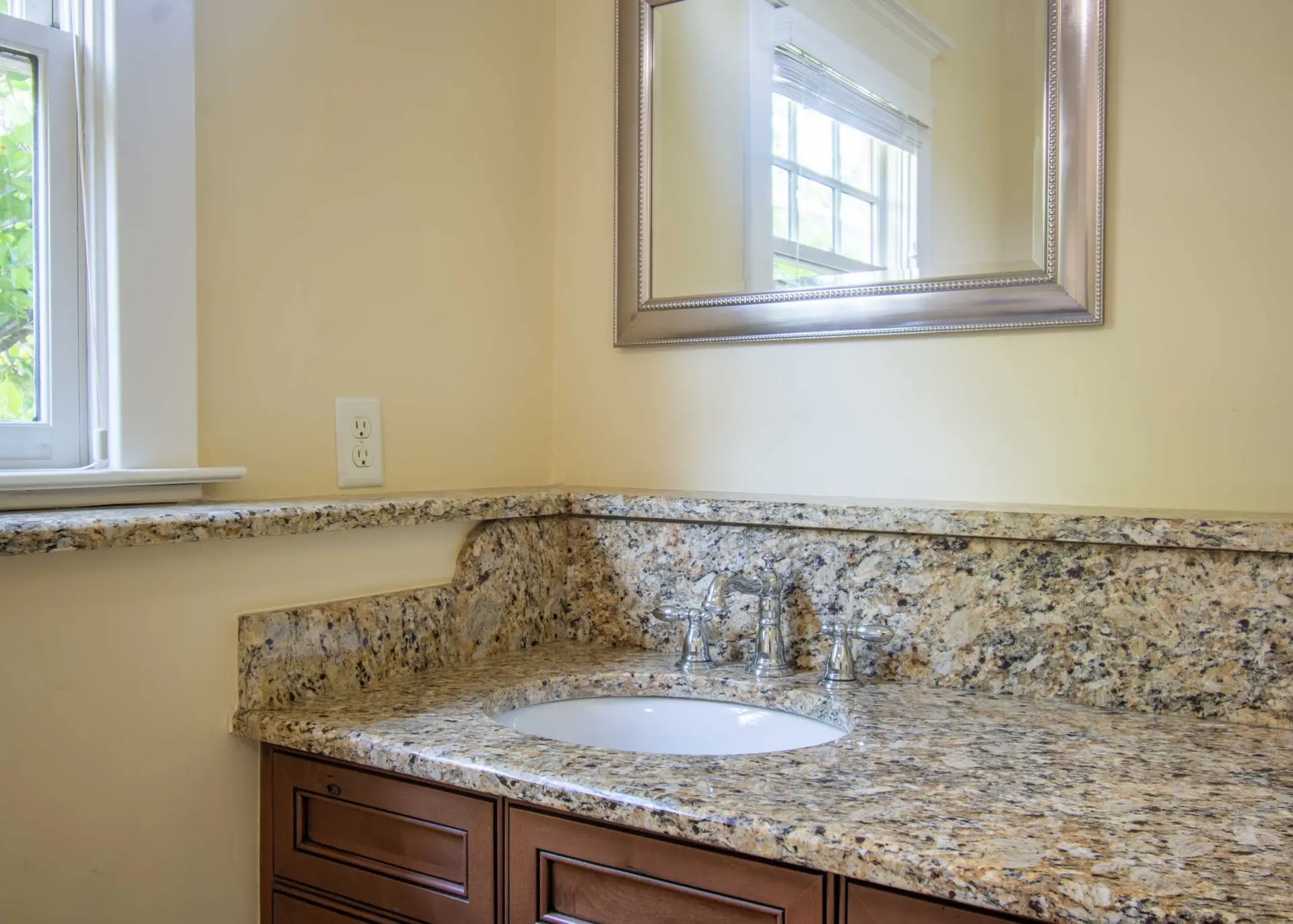 Refined bathroom vanity area renovation by KD Pro Handyman Atlanta