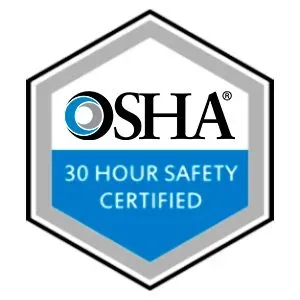 OSHA 30 Hour Safety Certified - Workplace Safety Training Construction Site Compliance