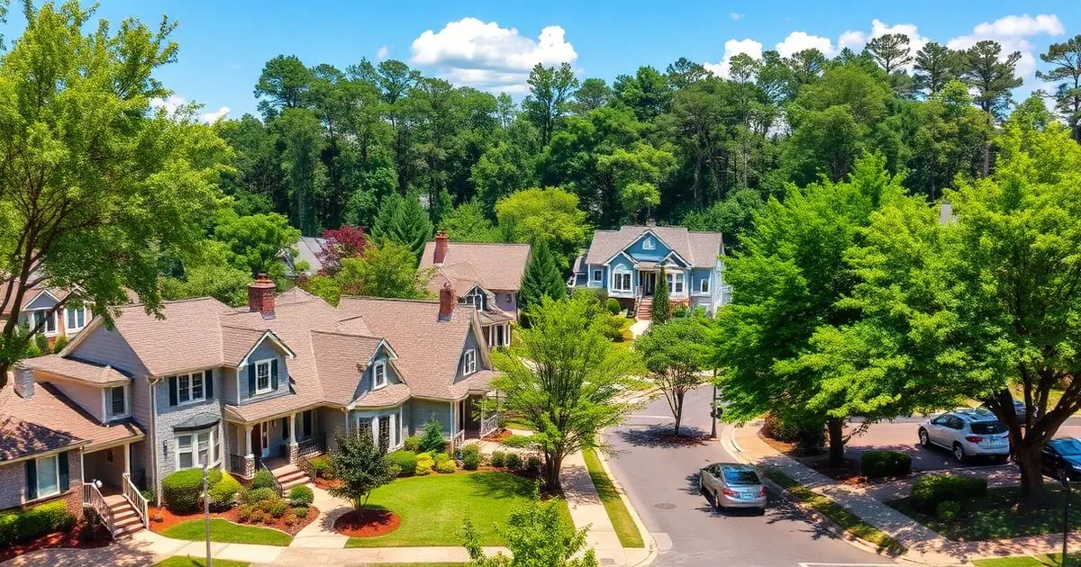Atlanta Georgia residential neighborhood with well-maintained homes needing handyman services
