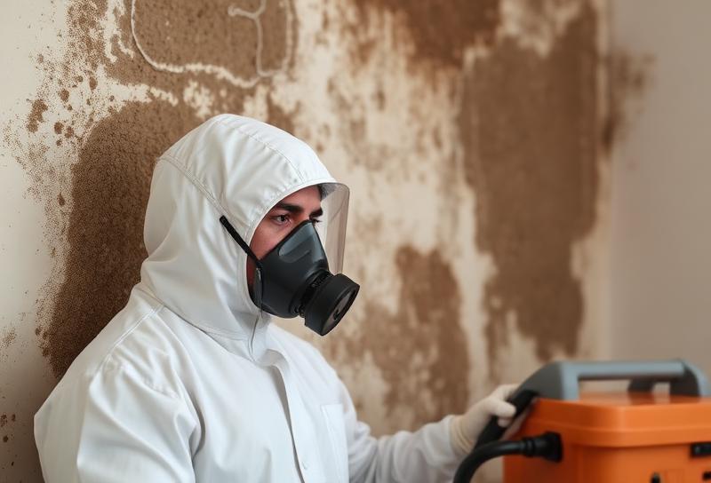 Mold removal work in Atlanta home