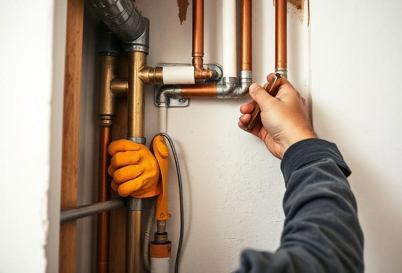 Plumbing repair inside wall in Atlanta home